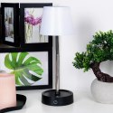 Lampa Lampka Stołowa Nocna LED Biała Bezprzewodowa AMBIANCE 11-29,5 cm