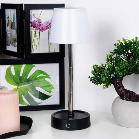 Lampa Lampka Stołowa Nocna LED Biała Bezprzewodowa AMBIANCE 11-29,5 cm