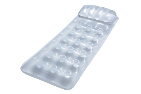 Materac Dmuchany Plażowy z Poduszką nad Wodę BESTWAY Srebrny