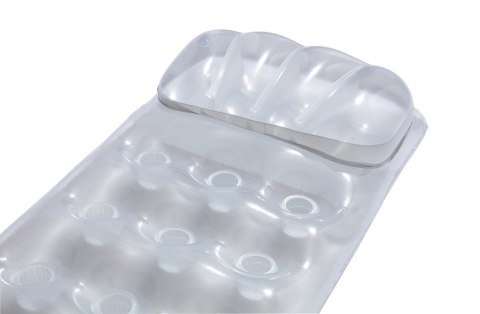 Materac Dmuchany Plażowy z Poduszką nad Wodę BESTWAY Srebrny