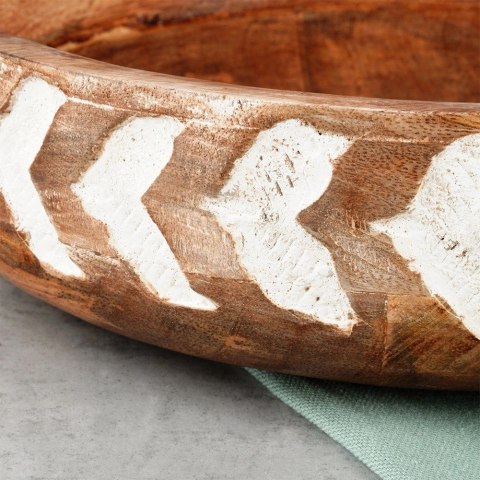 Miska Drewniana do Serwowania Podawania Przystawek ORION 30,5 cm, 2,5 l