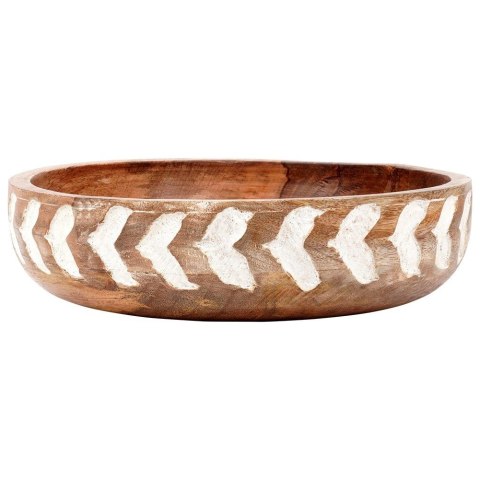 Miska Stołowa Drewniana do Podawania Serwowania na Owoce ORION 24 cm, 1,3 l