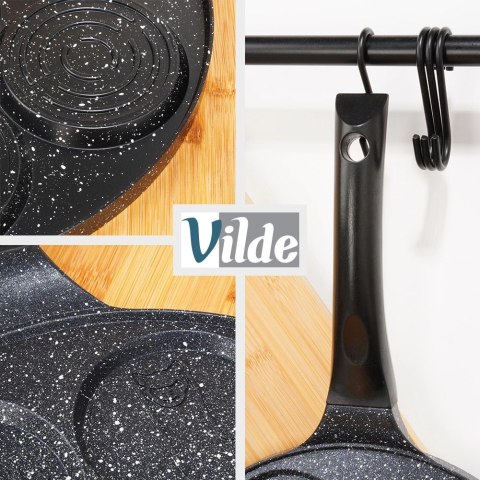 Patelnia Granitowa Nieprzywierająca ze Wzorkiem do Jajek Placków ORION 26cm