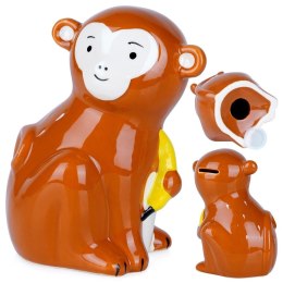Skarbonka Ceramiczna Małpka na Prezent dla Dzieci Dorosłych VILDE 12x16,5cm