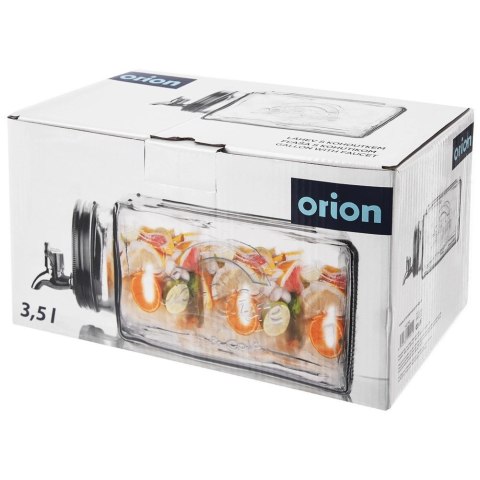 Słój do napojów z kranikiem szklany do lodówki 3,5 l