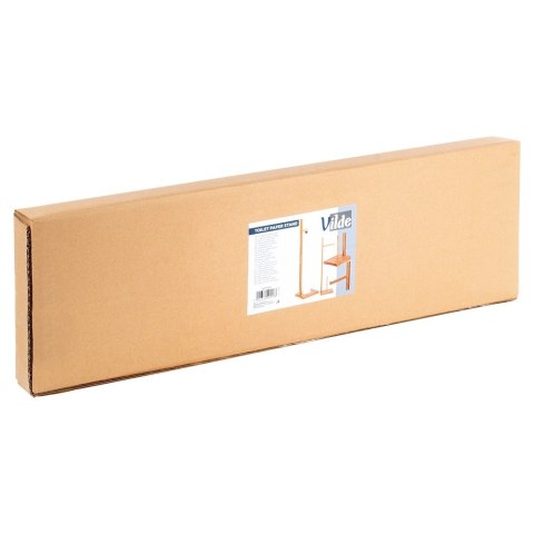 Stojak na Papier Toaletowy Drewniany Bambusowy Stabilny Solidny VILDE 70 cm