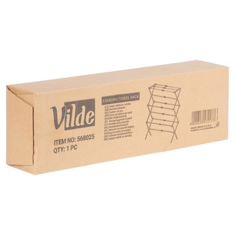 Suszarka na Pranie Ubrania Metalowa Czarna Pionowa Solidna ORION 47-78x94cm