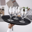 Taca do Serwowania Kelnerska Antypoślizgowa Czarna Okrągła VILDE 35 cm