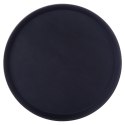 Taca do Serwowania Kelnerska Antypoślizgowa Czarna Okrągła VILDE 35 cm