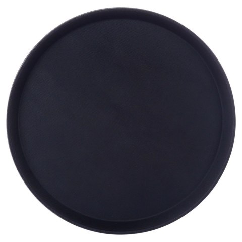 Taca do Serwowania Kelnerska Antypoślizgowa Czarna Okrągła VILDE 35 cm