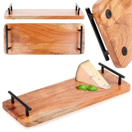 Taca do Serwowania Podawania Przekąsek Przystawek Drewniana VILDE 40x15,5cm