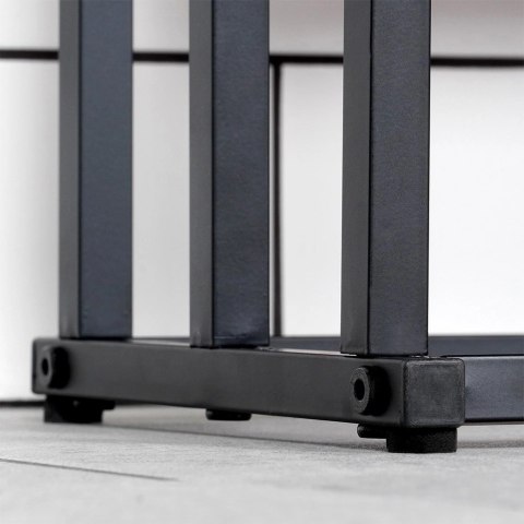 Wieszak na Ręczniki Ubrania Stojący Metalowy Czarny ORION 44 x 21 x 86 cm