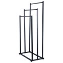 Wieszak na Ręczniki Ubrania Stojący Metalowy Czarny ORION 44 x 21 x 86 cm