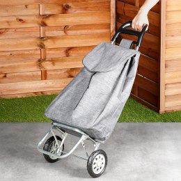 Wózek Torba na Zakupy Zakupowy na Kółkach dla Starszych Szary VILDE 30 l