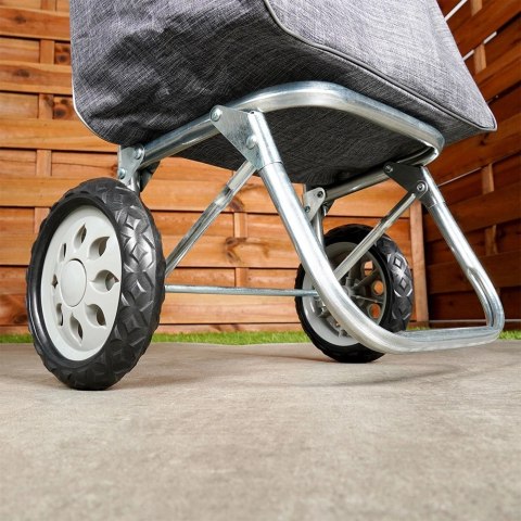 Wózek Torba na Zakupy Zakupowy na Kółkach dla Starszych Szary VILDE 30 l