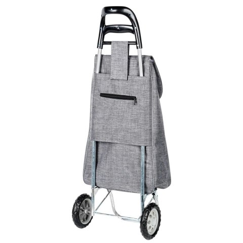 Wózek Torba na Zakupy Zakupowy na Kółkach dla Starszych Szary VILDE 30 l