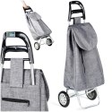 Wózek Torba na Zakupy Zakupowy na Kółkach dla Starszych Szary VILDE 30 l