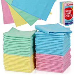 Zestaw 50 szt. Ścierki Ściereczki Kuchenne Mikrofibra Solidne ORION 30x30cm