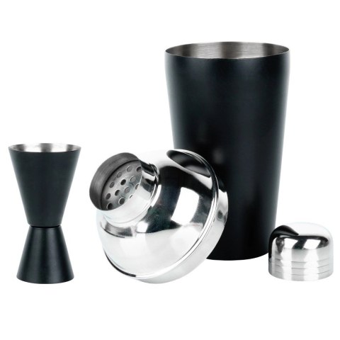 Zestaw Barowy z Shakerem Stalowy Czarny Solidny EXCELLENT HOUSEWARE 5 el.