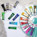 Zestaw Farby Akrylowe Wiele Kolorów w Tubce Paletka FREE & EASY 36 ml 19 el