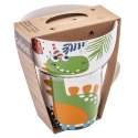 Zestaw Kubek Miseczka dla Dziecka Dziecięcy Porcelanowy Dinozaur ORION 2el.