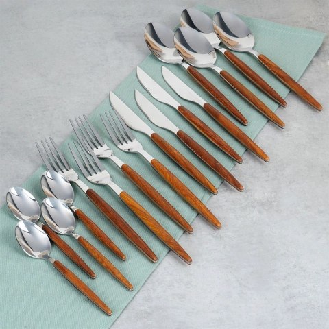 Zestaw Sztućców Stalowych dla 4 Osób Solidne EXCELLENT HOUSEWARE 16 el.