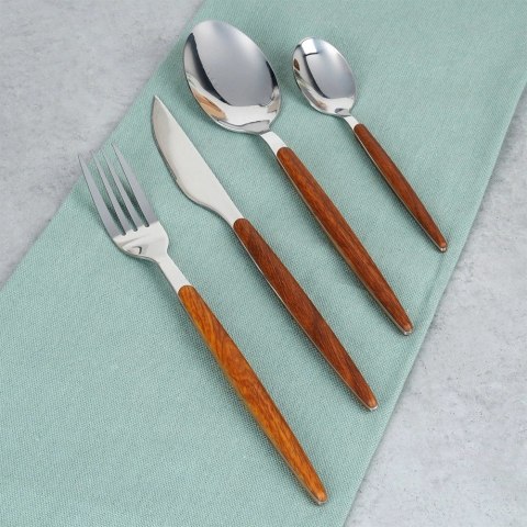 Zestaw Sztućców Stalowych dla 4 Osób Solidne EXCELLENT HOUSEWARE 16 el.