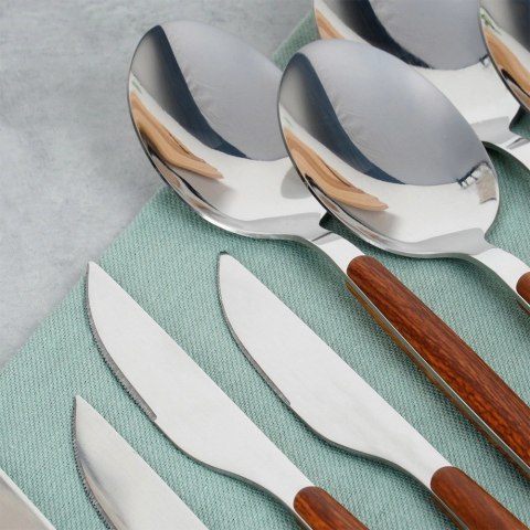 Zestaw Sztućców Stalowych dla 4 Osób Solidne EXCELLENT HOUSEWARE 16 el.