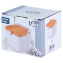 Cukierniczka Cukiernica Ceramiczna Biała z Uchylną Pokrywką VILDE 250 ml