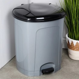Kosz Pojemnik na Śmieci Odpady Pojemny z Pedałem Plastikowy Szary ORION 50l