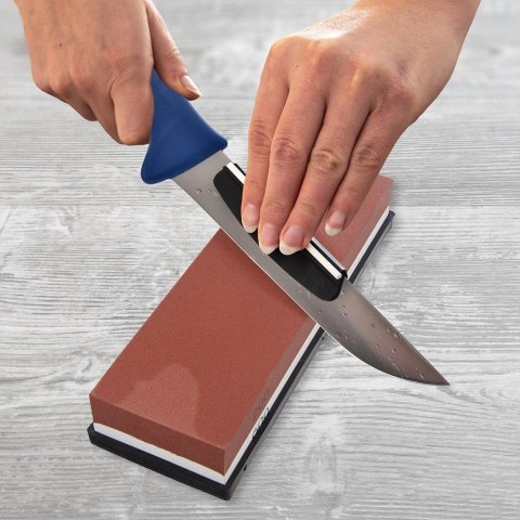 Ostrzałka do Noży Kamienna Dwustronna z Prowadnicą ORION 18,5 x 6 x 3 cm