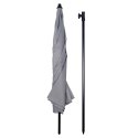 Parasol na Ogród Plażę Ogrodowy Plażowy Szary Regulowany Łamany ORION 185cm
