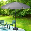 Parasol na Ogród Plażę Ogrodowy Plażowy Szary Regulowany Łamany ORION 185cm