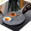 Patelnia Granitowa do Jajek Placków Gaz Indukcja 4 Otwory ORION 26 cm