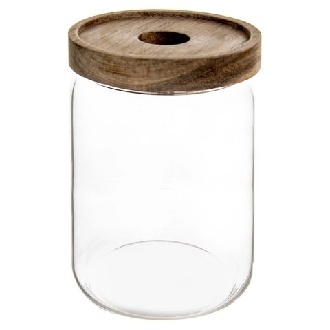 Pojemnik na Orzechy Płatki Makaron Szklany z Pokrywką Uszczelką ORION 970ml