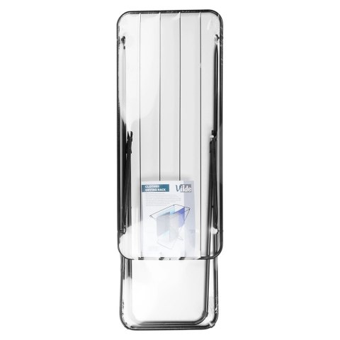 Suszarka na Pranie Ubrania Składana Metalowa Czarna VILDE 93 x 43 x 88 cm