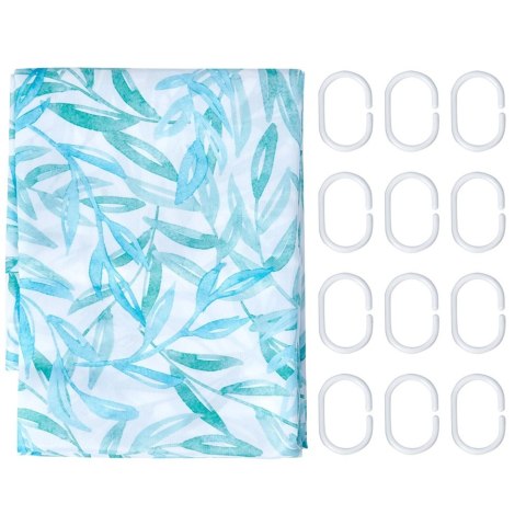 Wodoodporna Zasłona Prysznicowa Łazienkowa BATHROOM SOLUTIONS 180 x 200 cm