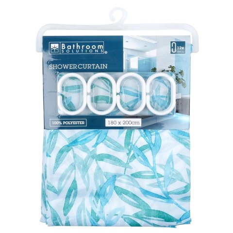Wodoodporna Zasłona Prysznicowa Łazienkowa BATHROOM SOLUTIONS 180 x 200 cm