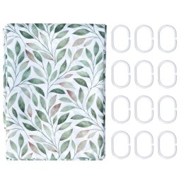 Wodoodporna Zasłona Prysznicowa Łazienkowa BATHROOM SOLUTIONS 180 x 200 cm