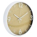 Zegar na Ścianie Ścienny Złoty Biały Dekoracyjny Brokatowy VILDE 29,5 cm