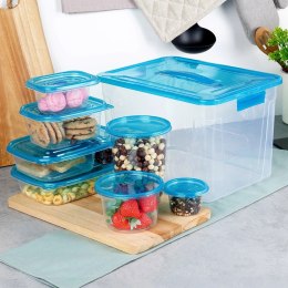 Zestaw Komplet 50 Pojemników Na Żywność VILDE z Pokrywką Szczelne Solidne