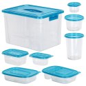 Zestaw Komplet 50 Pojemników Na Żywność VILDE z Pokrywką Szczelne Solidne