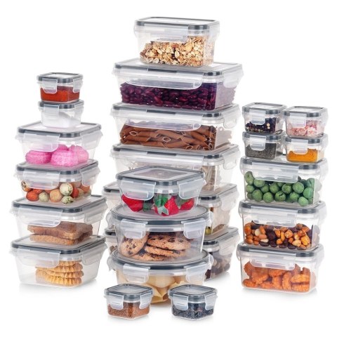 Zestaw Pojemników Spożywczych Kuchennych na Żywność Jedzenie ORION 24 szt.