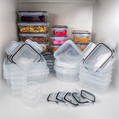 Zestaw Pojemników Spożywczych Kuchennych na Żywność Jedzenie ORION 24 szt.