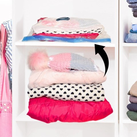 Zestaw Worki Próżniowe na Ubrania Pościel 3 Rozmiary Wytrzymałe ORION 5szt.