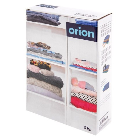 Zestaw Worki Próżniowe na Ubrania Pościel 3 Rozmiary Wytrzymałe ORION 5szt.